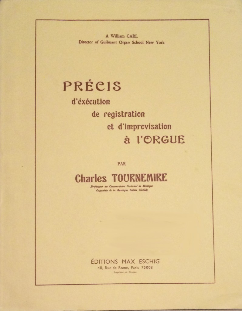 Charles Tournemire Organ Improvisation